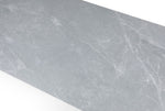 9436 - Ceramic & Metal Dining Table - Gray / Black