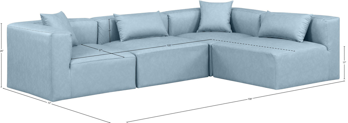 Cube - 4 Piece Modular Corner Sectional