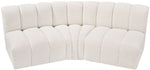 Arc - Boucle Fabric 3 Piece Modular Corner Sofa