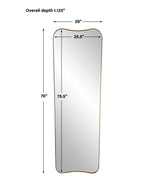Belvoir - Large Mirror - Antique Brass