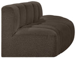 Arc - Boucle Fabric 3 Piece Modular Sofa