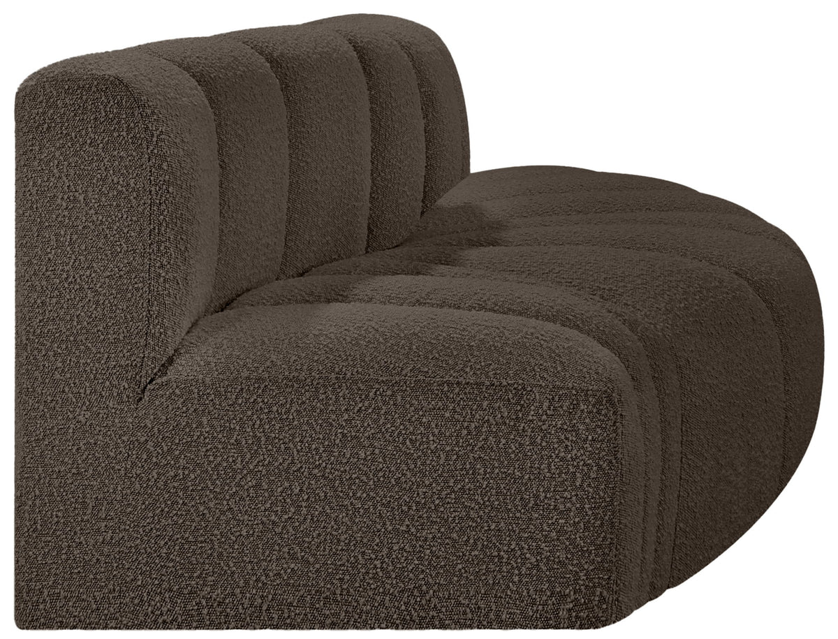 Arc - Boucle Fabric 3 Piece Modular Sofa