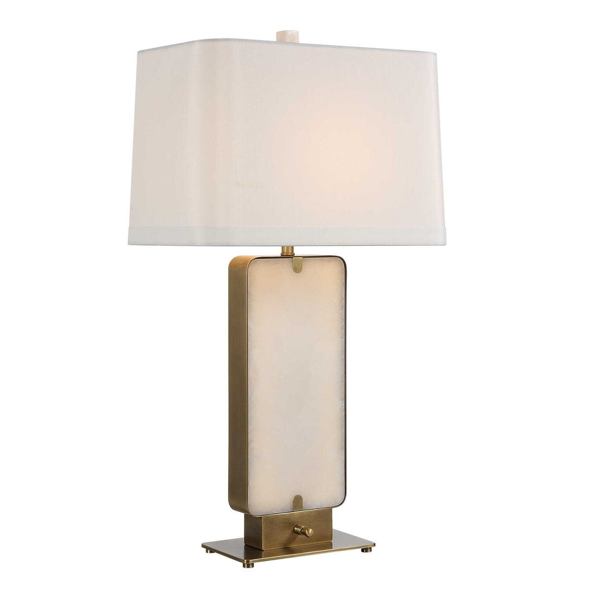 Wrapped In Light - Table Lamp - Gold / White