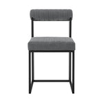 Kai Anastasia - Rectangular Glass Dining Table Set - Matte Black Base