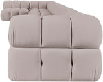 Orin - Velvet Performance Fabric Upholstered 8 Piece L-Shaped Sectional
