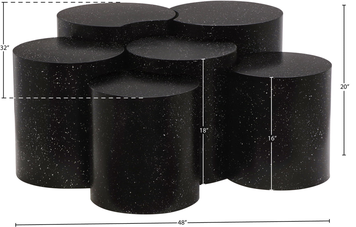 Dimple - 20" 6 Piece Modular Coffee Table - Terazzo Finish