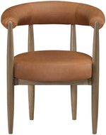 Sable - Vegan Leather Upholstered Dining Chair (Set of 2) - Brown Base