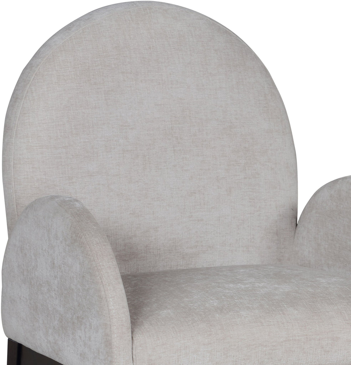 Waldorf - Chenille Dining Arm Chair With Black Legs