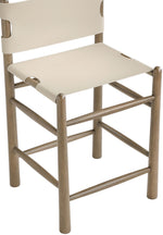 Santos - Upholstered Counter Stool With Stained Brown Base