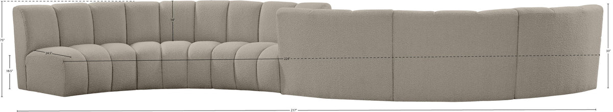 Infinity - 6 Piece Boucle Modular Sectional