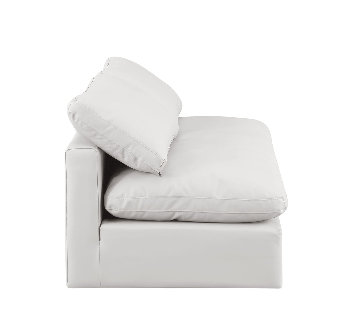 Indulge - Faux Leather 2 Seat Modular Armless Sofa
