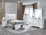 Glory Furniture - Lorana - Storage Bed With Upholstered Headboard