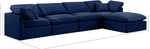 Indulge - Velvet 5 Piece Modular Sectional With Chaise