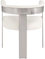 Romeo - Faux Leather Dining Chair With Silver Base (Set of 2)