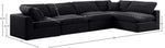 Comfy - 5 Piece Velvet Modular Sectional