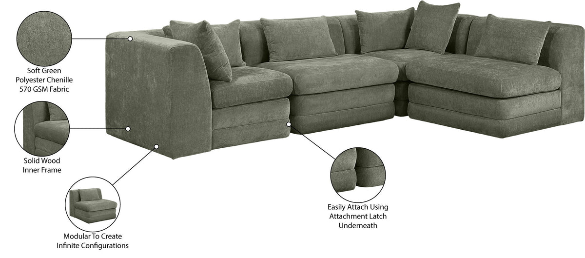Stellar - 4 Piece Upholstered Modular Sectional