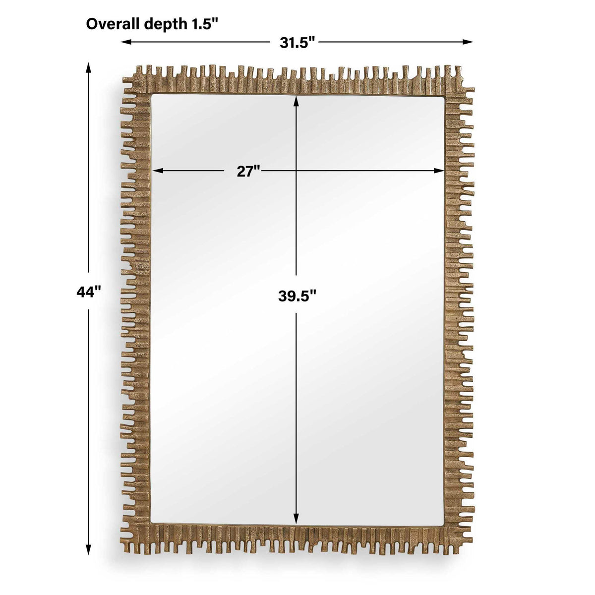 Soto - Mirror - Antique Brass