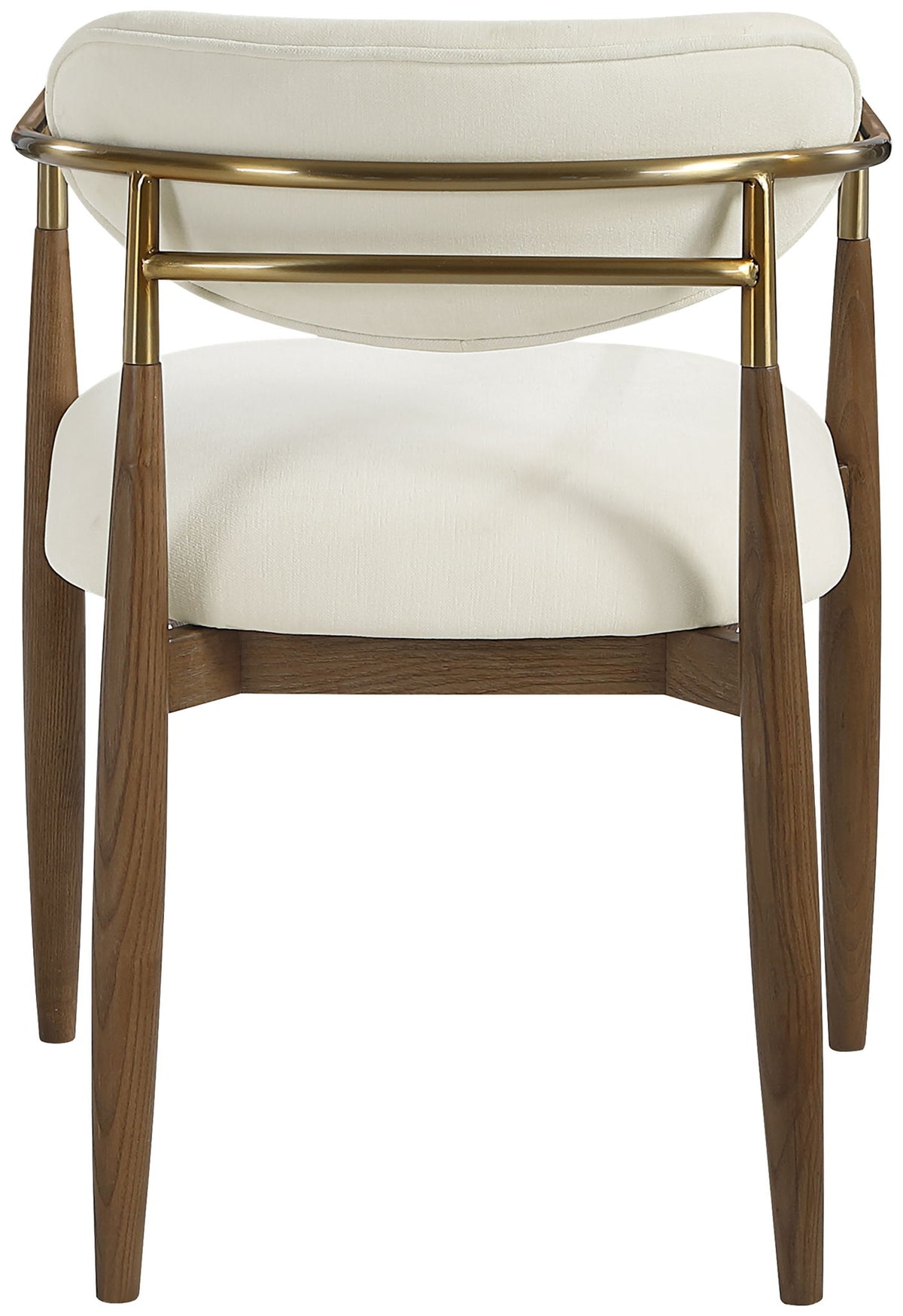 Riccio - Fabric Dining Arm Chair (Set of 2) - Walnut Frame