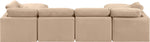 Indulge - Velvet 6 Piece Modular Double Chaise Sectional