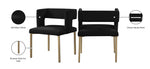 Caleb - Dining Chair with Gold Legs (Set of 2)