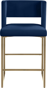 Caleb - Counter Stool with Gold Legs (Set of 2)