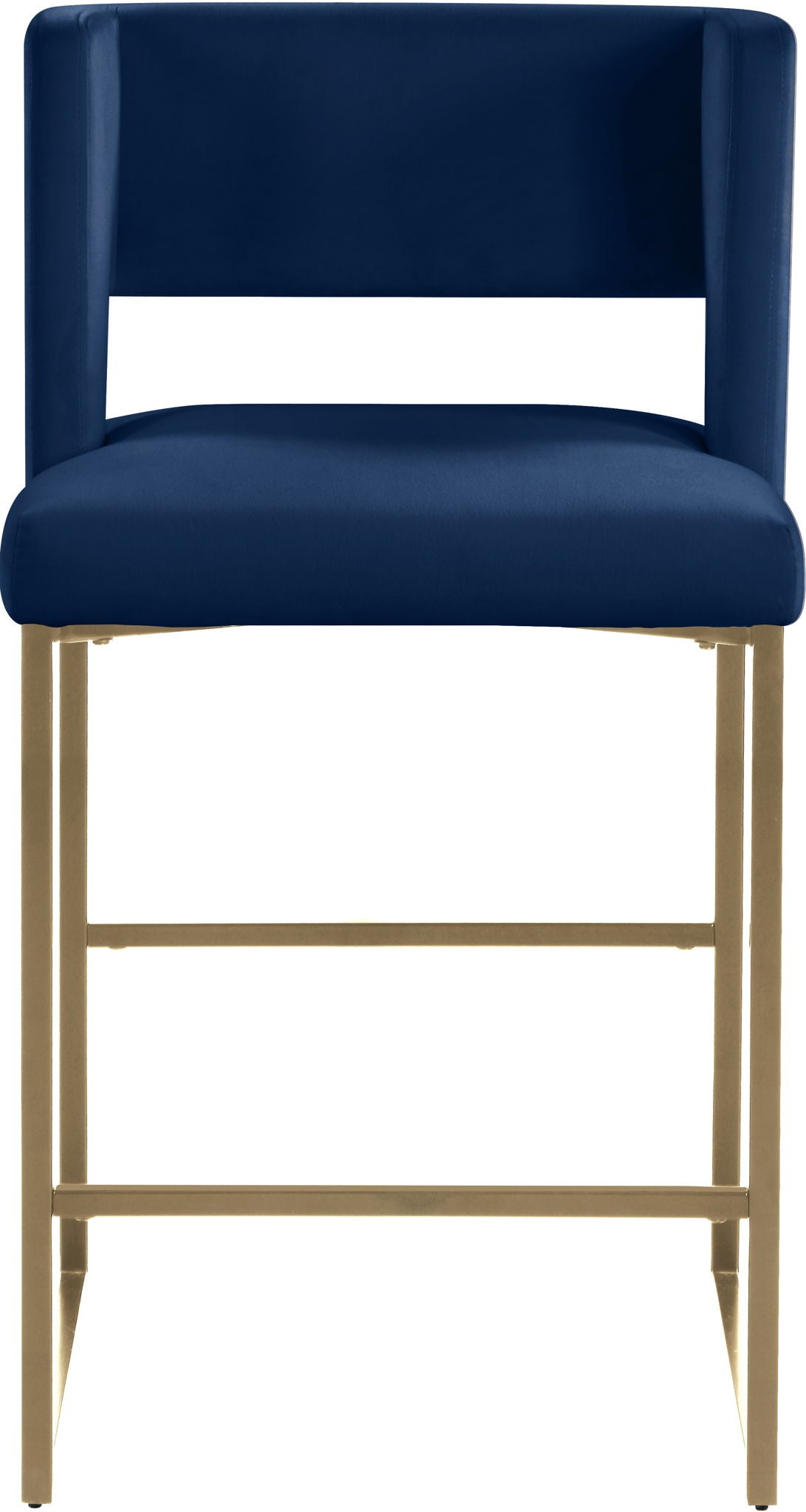 Caleb - Counter Stool with Gold Legs (Set of 2)