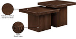 Spencer - 18" Oak Veneer 2 Piece Coffee Table