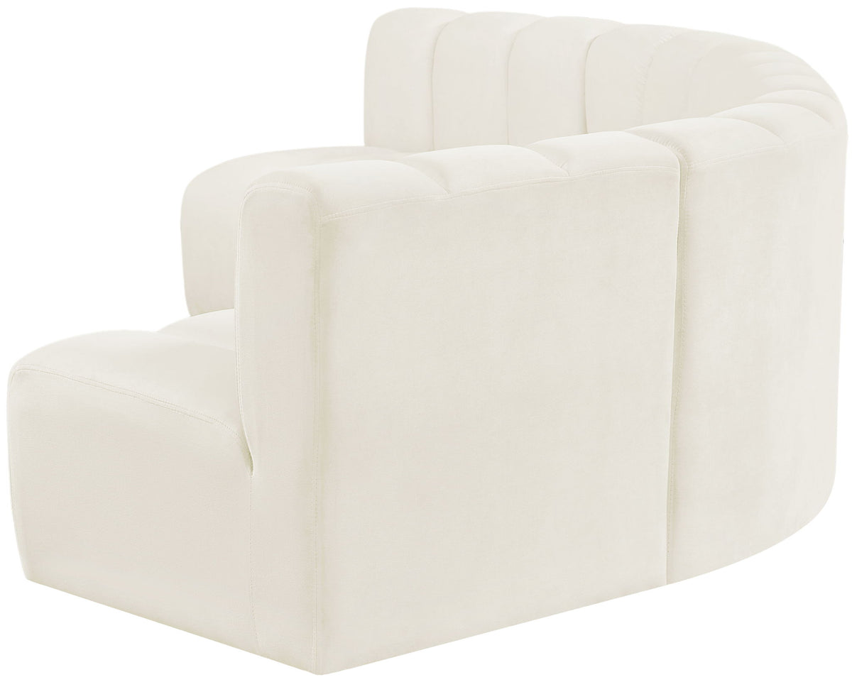 Arc - Velvet 5 Piece U-Shaped Modular Sofa