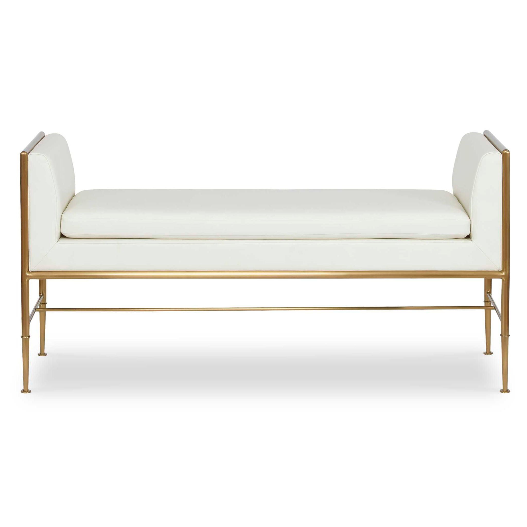 Fretwork - Bench - Brass / White