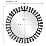 Aziel - Round Mirror - Black
