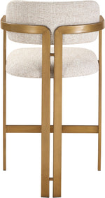 Aurum - Linen Textured Fabric Upholstered Counter Stool