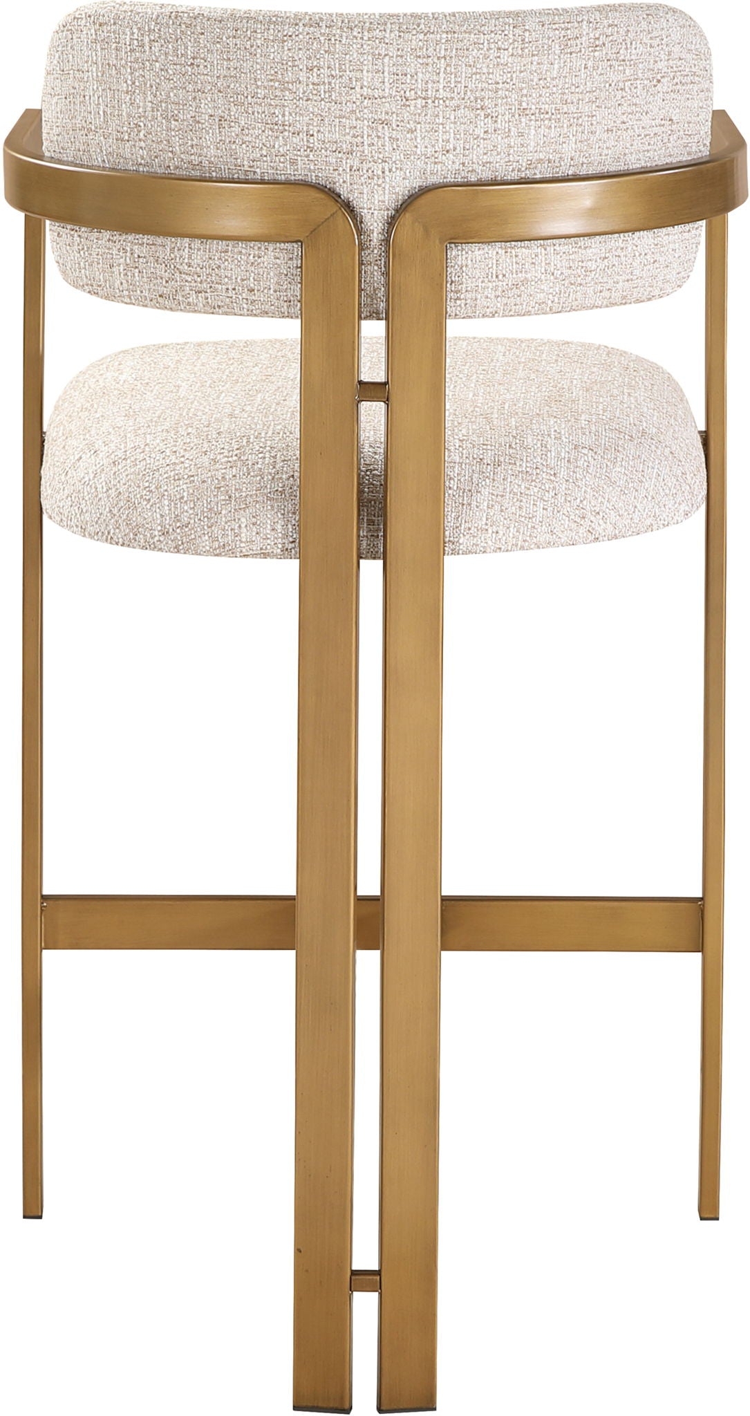 Aurum - Linen Textured Fabric Upholstered Counter Stool