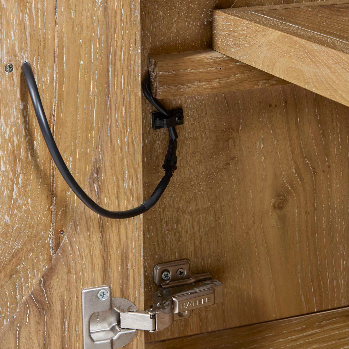 Forest Rings - Lighted 3 Door Cabinet - Light Brown