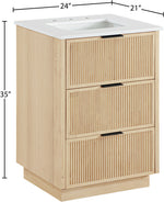Willard - Engineered Stone And Solid Wood Bathroom Vanity
