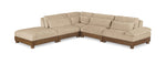 Turin - Chenille Fabric Upholstered Modular Sectional - Beige