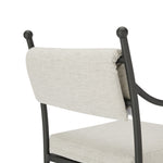 Leni - Outdoor Armchair With Cushions And Powder Coated Aluminum Frame - Moonveil / Warm Gray