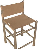 Santos - Upholstered Counter Stool With Stained Brown Base