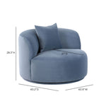 Fickle - Velvet Swivel Chair