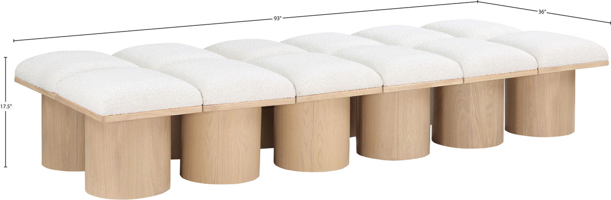 Pavilion - 12 Piece Modular Bench With Natural Base