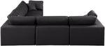 Comfy - 5 Piece Faux Leather Modular Corner Sectional