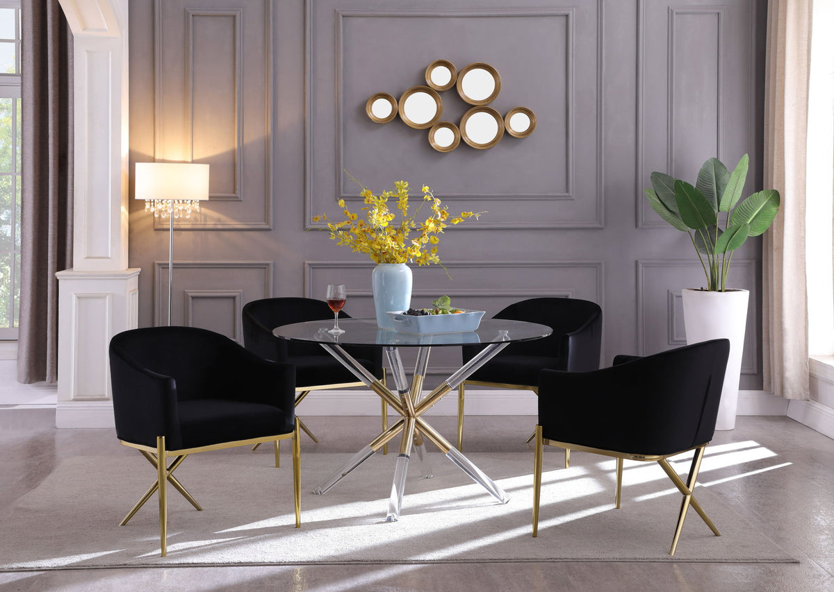 Mercury - Glass Dining Table - Silver