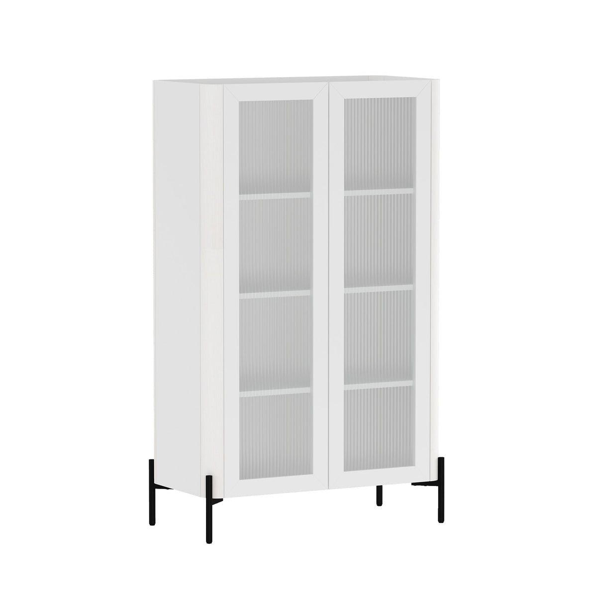 Abbey - Bookcase Cabinet - White