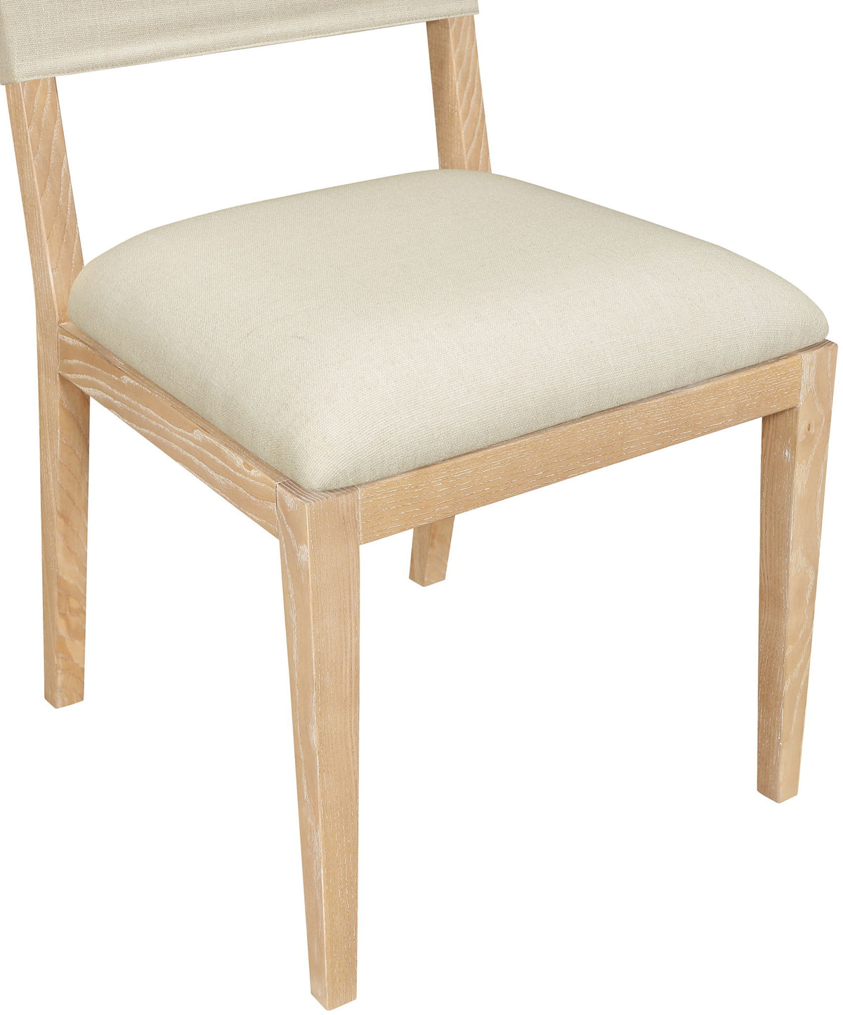 Avon - Linen Textured Performance Fabric Upholstered Dining Side Chair (Set of 2)