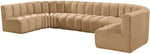 Arc - Velvet Modular U-Shaped Sectional