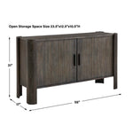 Drury - 2 Door Cabinet - Dark Gray