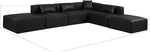 Cube - 6 Piece Modular Corner Armless Sectional