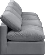 Indulge - Velvet 4 Seat Modular Armless Sofa