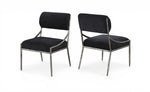 Bastille - Upholstered Dining Side Chair (Set of 2) - Silver Frame