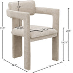 Brenda - Chenille  Dining Chair (Set of 2)