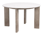 Oceanveil - Round Dining Table - White / Light Brown